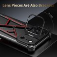 thumbnail image 3 of Case for iPhone 17 Pro Max/17 Pro, Metal Shell with Invisible Len Bracket Scratch-Resistant Case, 3 of 6