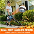 thumbnail image 6 of SENIX 26.5cc Gas Leaf Blower Handheld, 4-Cycle Up to 410 CFM & 125 MPH, 6 of 9