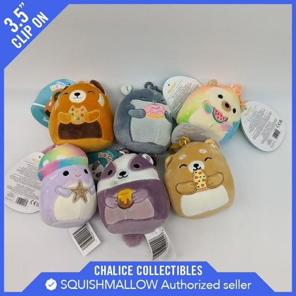 Squishmallows Kellytoy Plush I got That Keychain 3.5" NWT Set of 6