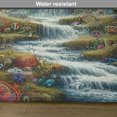 thumbnail image 5 of Ambesonne Trippy Place Mats Set of 4, Wonderland Psychedelic Print, Standard Size, Olive Green Multicolor, 5 of 5