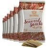 Sea Castle Roasted Spicy Seaweed Snack, .35 Oz. 6 Pack Gluten Free, Made with Organic Seaweed, Keto Friendly, Kosher