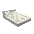 thumbnail image 2 of Ambesonne Colorful Fitted Sheet & Pillow Sham Set, Dotted Wheel Like Circles, Queen, Multicolor, 2 of 2