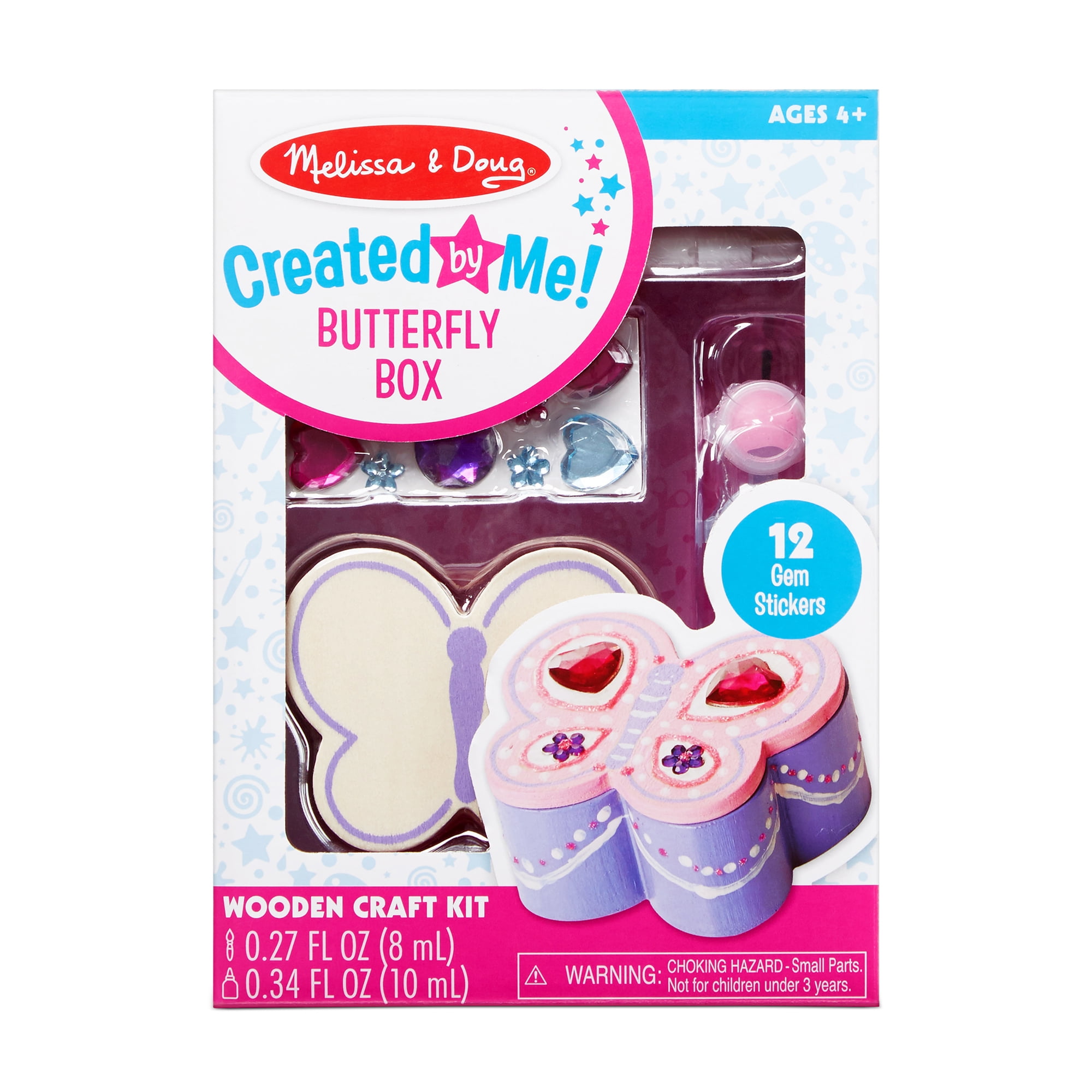 Melissa & Doug Decorate-Your-Own Wooden Heart Box Craft Kit 