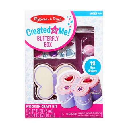 UPC: 0000772088534 | Melissa & Doug Created by Me! Butterfly Box Wooden Craft Kit
