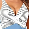 thumbnail image 3 of Tummy Control Swimsuits for Women V Neck One Piece Swimsuit Ruched Bathing Suits Monokini Athletic Modest Swimwear Women, 3 of 4