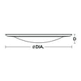 thumbnail image 2 of Afx SLMF04L30D1WH Slim 4" Wide Led Flush Mount Bowl Ceiling Fixture - White, 2 of 2
