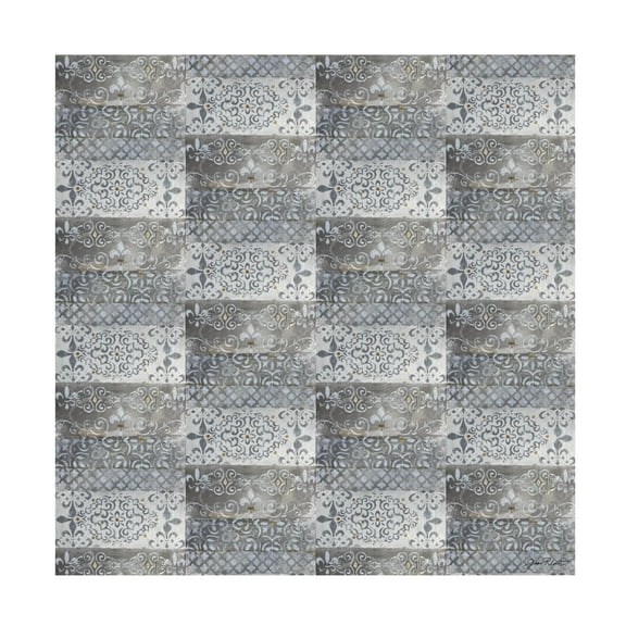 Canvas Wall Art - Jean Plout 'Abstract Lace E' Wall Art for Living Room, Bedroom, or Office Décor by Trademark Fine Art - 14 x 14 Inches