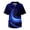 Blue_006, variant on Mens Scrubs Shirts Fit Gradient Color Tops V-Neck Short Sleeve Nursing Uniform Shirt Casual Funny Medical Workwear with 3 Pockes Gold 4XL