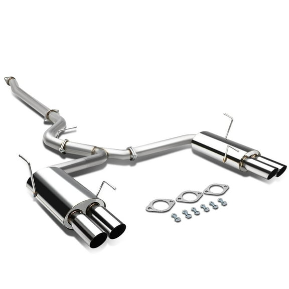 DNA Motoring For 15-20 Subaru Impreza WRX STI GK/GT Complete Catback Exhaust Muffler System