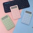thumbnail image 4 of HLONK Student Calculator 8 Digits Professional Candy Color Small Portable Battery Operated LCD Display Student Calculator Office Supplies, 4 of 8