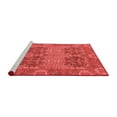 thumbnail image 2 of Ahgly Company Machine Washable Indoor Square Abstract Red Modern Area Rugs, 6' Square, 2 of 4