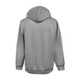 thumbnail image 3 of XAOFW Men'S Hoodies Sweatshirts Quarter Zip Lattice Texture Patchwork Weave Athletic Front Pocket Streetwear Long Sleeve Soft Classic Gentle Casual Daily Wear Tops, 3 of 3