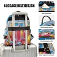 thumbnail image 4 of Casual Raspberry Lemonade Picnic Backpack for School,College and Travel, Water Resistant Bookbag,, 4 of 7