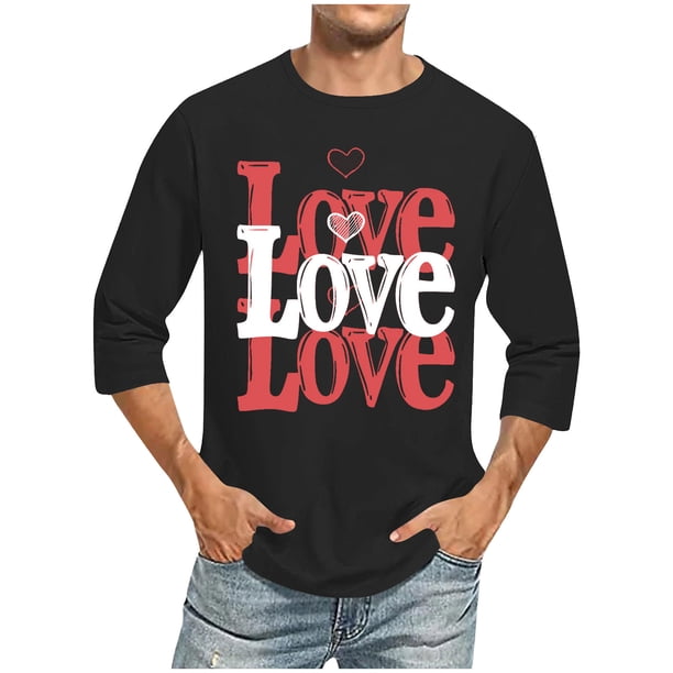 Blusas y camisas de manga larga con cuello redondo para hombre, blusa informal con cuello redondo y manga corta, blusa estampada de poliéster para hombre.