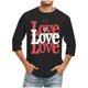 thumbnail image 1 of Blusas y camisas de manga larga con cuello redondo para hombre, blusa informal con cuello redondo y manga corta, blusa estampada de poliéster para hombre., 1 of 3
