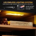 thumbnail image 3 of 50L Black Cooling & Heating Cigar Humidor 3 in 1 Electronic Humidor Cabinet with Lights Control System& Wood Shelves Gift for Men, 3 of 7