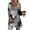 Black and beige patchwork ethnic patterns, variant on 3/4 Length Sleeve Womens Tops Dressy Casual Plus Size Tunics to Wear with Leggings