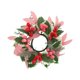 thumbnail image 1 of Vela con forma de anillo de hoja simulada para decoración de centros de mesa de Navidad, diámetro interior de 8,5 cm Estilo A, 1 of 9