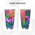 thumbnail image 3 of Balery Wild flowers of clover and butterfly Pattern 20oz Insulated Car Cup with Dual Drink Lids, Stainless Steel Travel Mug Eco-Friendly and Leak-Proof-Without Straw, 3 of 8