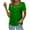 Green, variant on gakvbuo Summer Top for Women Tops Dressy Casual 2024 Women Fashion Lace Splicing Round Neck Short Sleeve T-Shirt Blouse Tops
