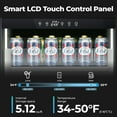 thumbnail image 6 of 24 Inch Beverage Fridge,154 Cans Beverage Refrigerator Cooler with Glass Door,Undercounter Built-in/Freestanding Fridge for Drink Beer and Soda,Bar Office Home and Outdoor Use,Low Noise（34-50℉), 6 of 8