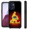thumbnail image 1 of Compatible with OnePlus Nord N300 5G Hybrid Fusion Guard Phone Case Cover (Pizza Eye), 1 of 2
