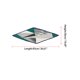 thumbnail image 2 of Bufanda de cuello con pliegues en rombo INSPIRE CHIC para mujer, color verde, 2 of 5