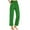Green, variant on Diufon Lounge Pants for Women Cotton Casual Solid Color Work Pants Elastic High Waist Pants with Pockets