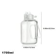 thumbnail image 3 of JingChun Gallon Water Bottle with Time Marker and Straw Motivational Hydration Tracker Big BPA-Free FoodSafe Leakproof Drinking Bottle with Handle & Strap, 3 of 8