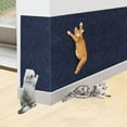 thumbnail image 3 of Frogued 39.4"x15.8" Cat Scratching Mat Self-Adhesive Trimmable DIY Cat Scratcher Pad for Couch Wall Doors Cat Trees Anti-Scratch Furniture Protector (Light Grey), 3 of 13