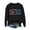Black, variant on JFGHDG Fri Yay Teacher Sweatshirt Women Funny Happy Friday Letter Print Shirts Casual Long Sleeve Crew Neck Pullover Tops Pink L
