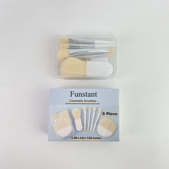 Funstant Cosmetic brushes ,Travel Makeup Brush Set  Set Mini Makeup Brushes