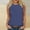 Blue, variant on QUINDOS Womens T Shirts Yellow Gym Summer Casual Fashion Solid Color Loose Round Neck Sleeveless Tank Tops for Women