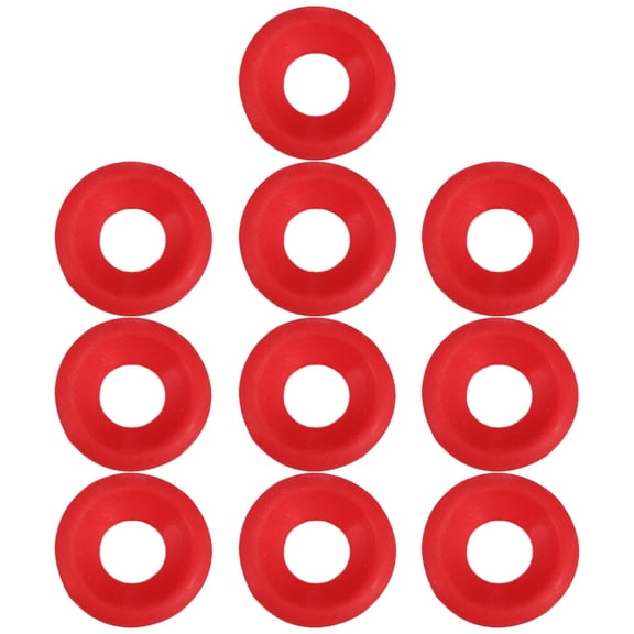 Raindrops 10Pcs Swing Top Bottle Washers Red Round Plastic Sealing for Beer Bottles