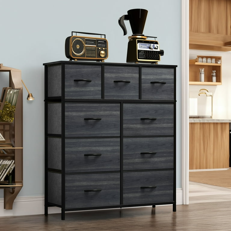 black dresser 9 drawer 9 Drawer Storage Cabinet for Home & Office  My Depot