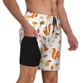 thumbnail image 3 of Picia Squirrel InThe Forest3 pattern Mens Swim Trunks with Compression Liner Stretch Beach Shorts Quick Dry with Zipper Pockets No-Chafing Board Shorts-, 3 of 9