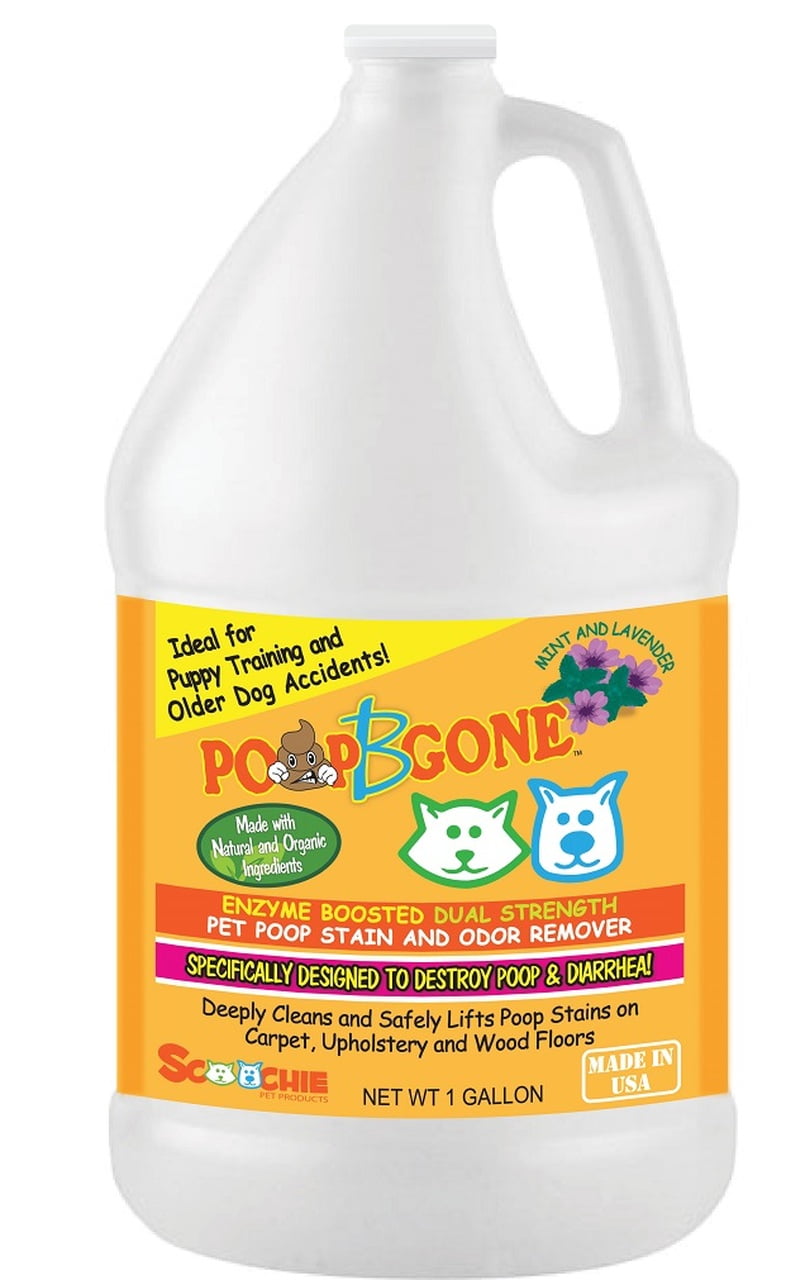 POOP B GONE STAIN AND ODOR REMOVER FOR CARPET AND UPHOLSTERY ONE GALLON