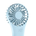 thumbnail image 2 of Mini ventilador portátil de mano, ventilador de collar recargable por USB para actividades al aire libre Azul, 2 of 3