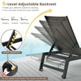 thumbnail image 4 of Gymax 2PCS Patio PE Rattan Chaise Lounge Outdoor Recliner w/ 5-Level Backrest Backyard Poolside, 4 of 9