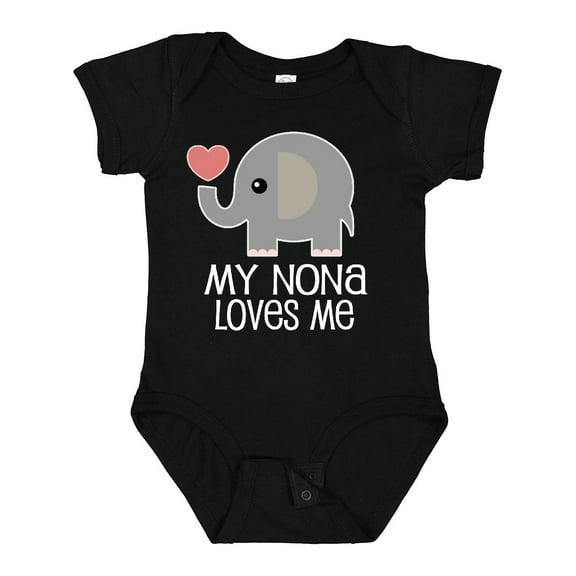 Inktastic My Nona Loves Me Grandchild Boys or Girls Baby Bodysuit