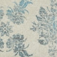 thumbnail image 7 of Serene Modern Damask Ivory/Turquoise 2'3" x 7'3" Area Rug, (2' x 7'), 7 of 7