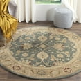 thumbnail image 2 of SAFAVIEH Antiquity Lagrange Oriental Wool Area Rug, Teal Blue/Taupe, 6' x 6' Round, 2 of 8