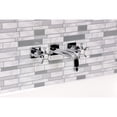 thumbnail image 4 of Kingston Brass KS6121NX Hamilton Double-Handle Wall Mount Bathroom Faucet, Polished Chrome, 4 of 7