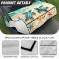 thumbnail image 6 of Renewold Golf Cart Seat Cover with Front Pockets Soft Quick Dry Golf Cart Towel Blanket Accessories for Summer Universal Fit for Most 2-Seats Club Car, Sea Turtle Heart Starfish Beach, 6 of 7