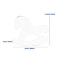 thumbnail image 7 of Kuntesetty Wooden Rocking Horse Sculpture Centerpiece Holiday Season Collection Birthday Gift Unique Creative Decoration Christmas Decor Blue Grey, 7 of 7