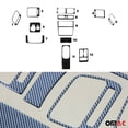 thumbnail image 3 of OMAC Carbon Look Dashboard Console Trim Kit for Audi A6 S6 A6 Quattro 1997-2001 12Pcs, 3 of 7