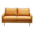 thumbnail image 2 of Home Square 2-Piece Set with Velvet Living Room Sofa and Loveseat in Ginger, 2 of 9