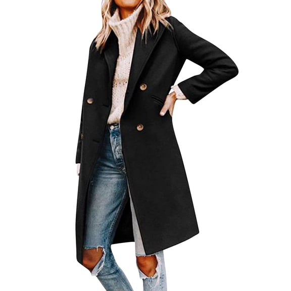 Vedolay Jackets for Women Long Sleeve Cardigan Open Front Button Down Loose Blazer Jackets Black,3XL