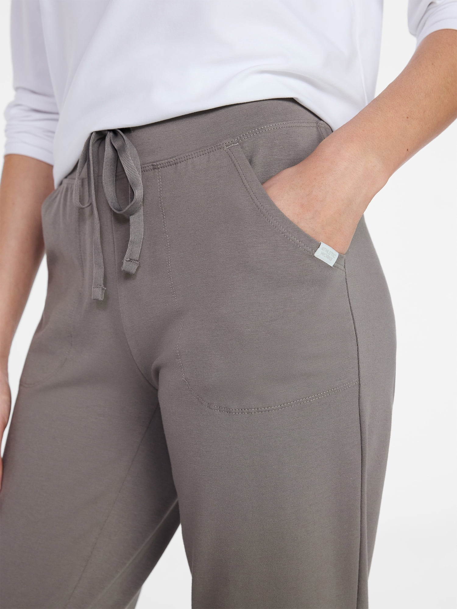 Athletic Works Women's and Women's Plus Knit Capri Pants, 22" Inseam, Sizes XS-4X