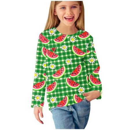 

ATOGUTA Girls School Uniform Shirts Multicolor Raglan Long Sleeve T Shirts Casual Crew Neck Tops Kids Fall Basic Tees Size 3T-14